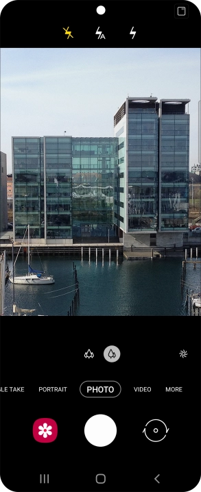 Press the required setting.