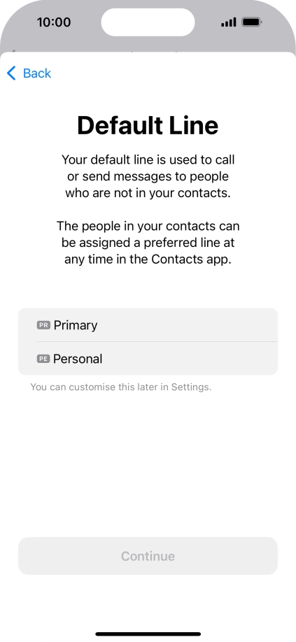 Press the required price plan. Press the required price plan.
