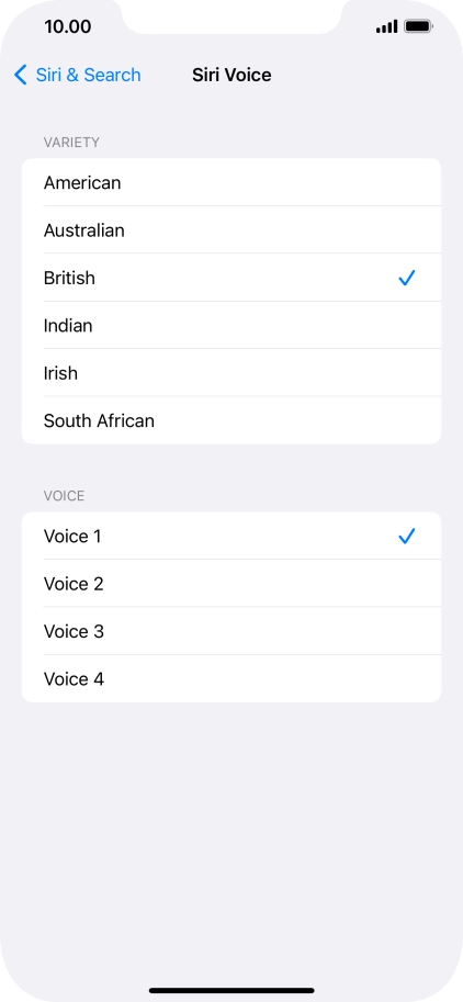 Press the required accent.