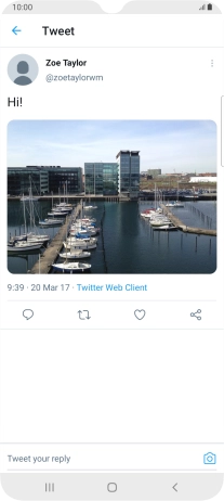 Press the text input field.