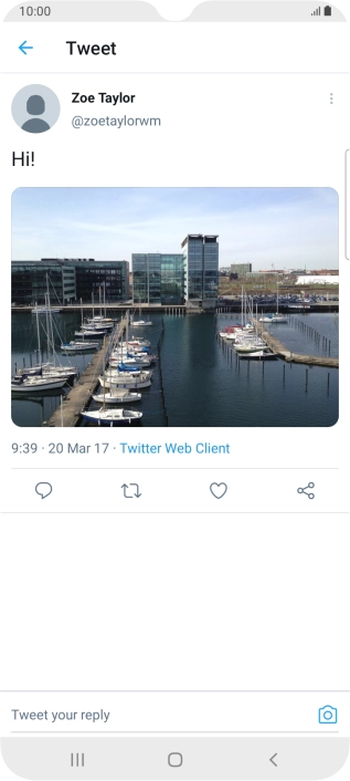Press the text input field.