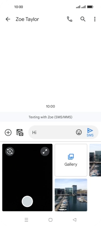 Press Gallery and go to the required folder.