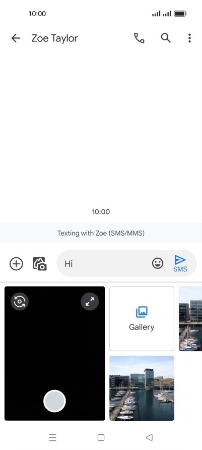 Press Gallery and go to the required folder.
