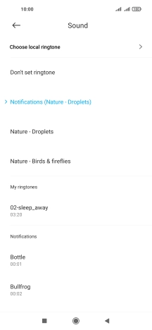 Press the required message tones to hear them.