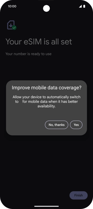 Press Yes. Press Yes.