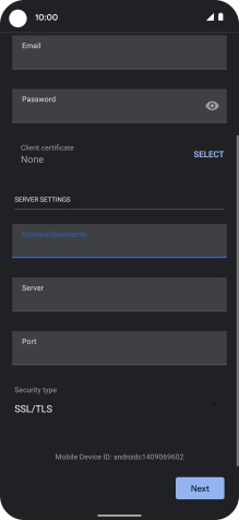 Press the field below 