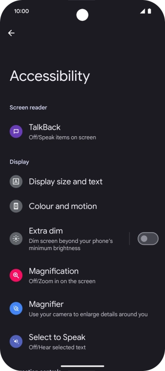 Press the required category below 
