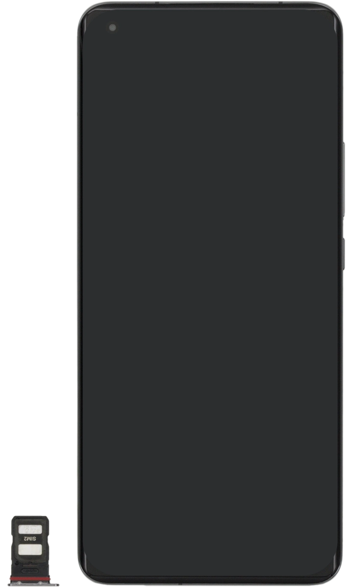 Turn your SIM so the angled corner of the SIM matches the angled corner of the second SIM holder and place your SIM in the SIM holder.