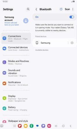 Press the Home key to return to the home screen.