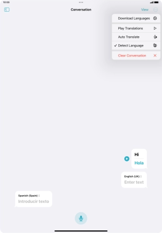 Press Clear Conversation.