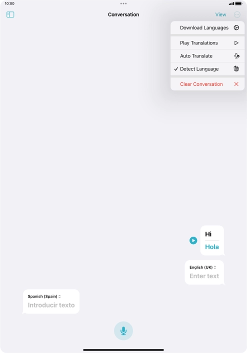 Press Clear Conversation.