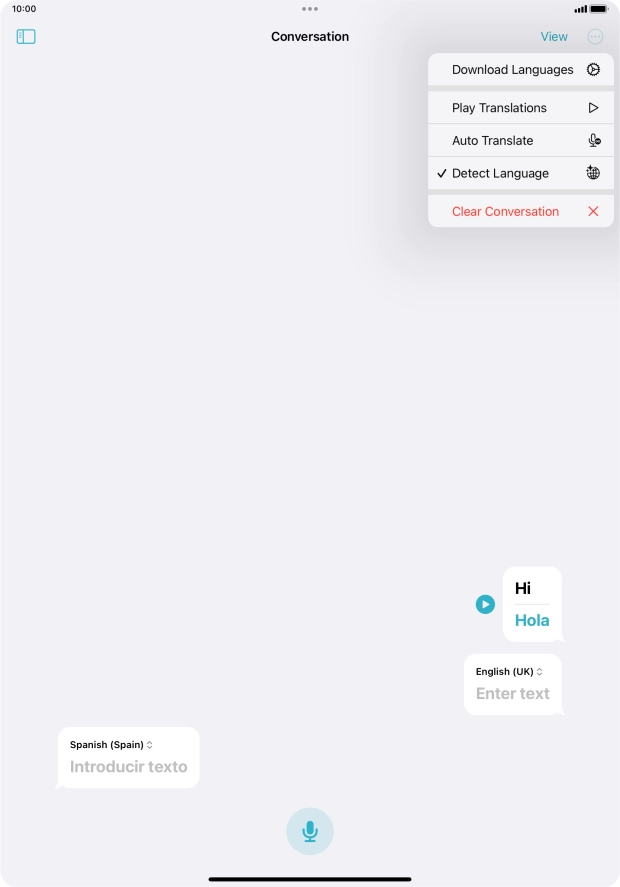 Press Clear Conversation.