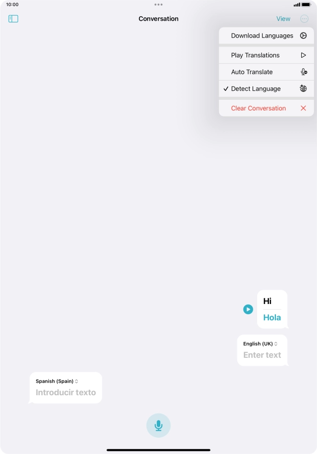 Press Clear Conversation.