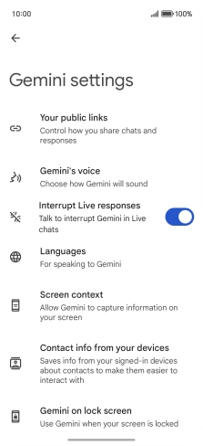 Follow the instructions on the screen to select the required settings.