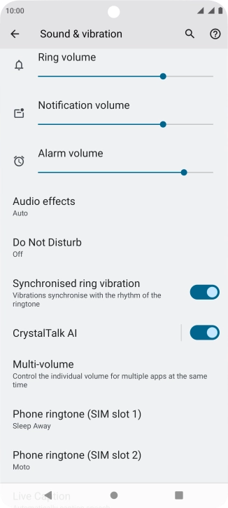 Press the Home key to return to the home screen.