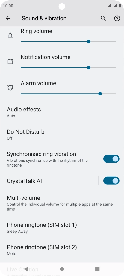 Press the Home key to return to the home screen.