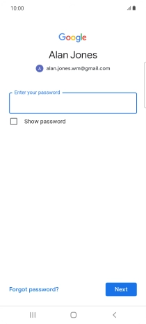 Press the field below 