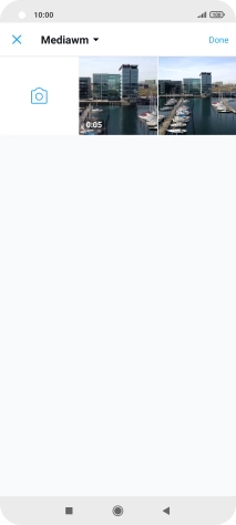 Press the required picture or video clip.