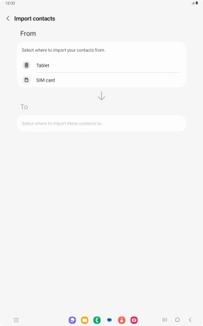 Press the name of the SIM.
