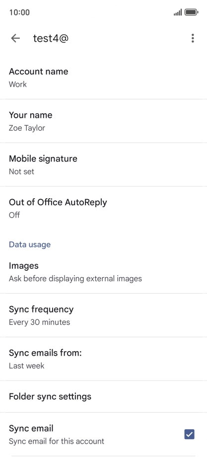Press Account name and key in the required name.