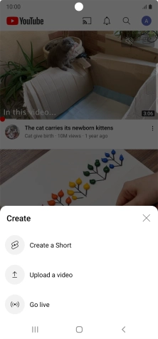 Press Upload a video.