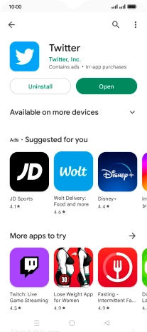 Press the Home key to return to the home screen.