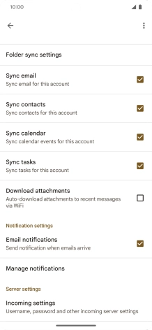 Press the field next to 