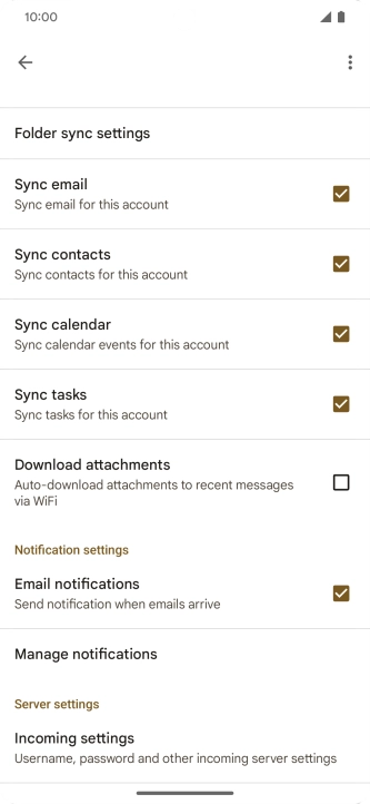 Press the field next to 