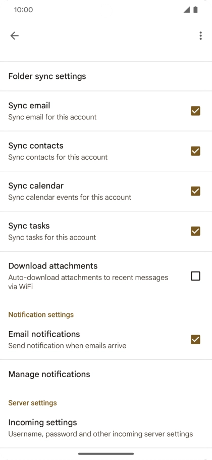 Press the field next to 