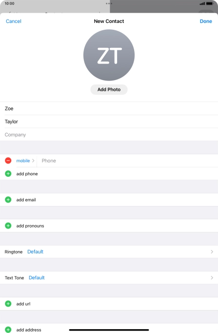 Press Phone and key in the required phone number.