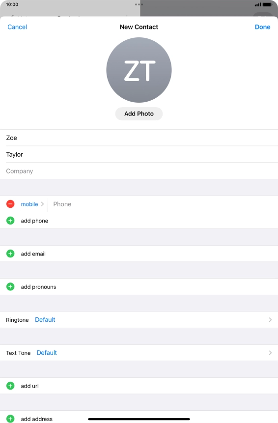 Press Phone and key in the required phone number.