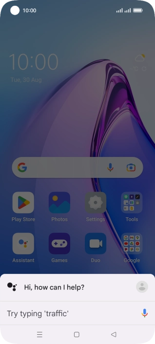 Press the profile icon.