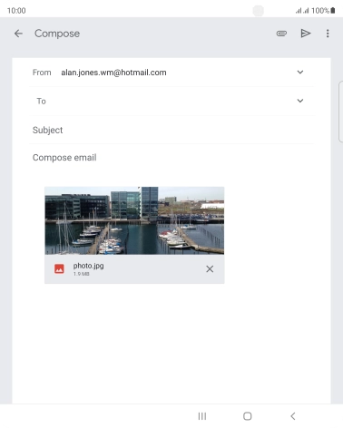 Press the field next to 