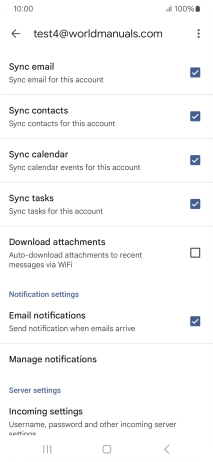 Press the field next to 