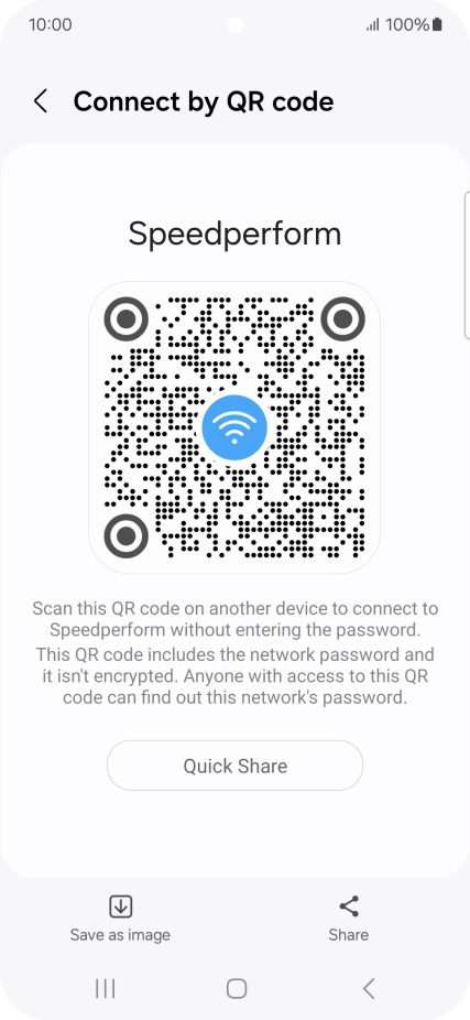 Place the QR code inside the camera frame on the other device to scan the code.