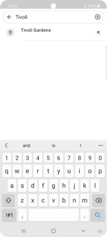 Press the required destination.