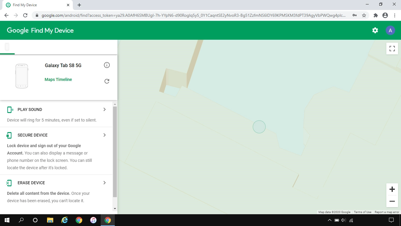 Click the required device.