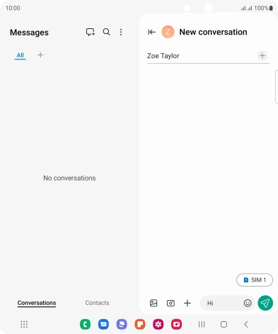 Press the picture icon. Press the picture icon.