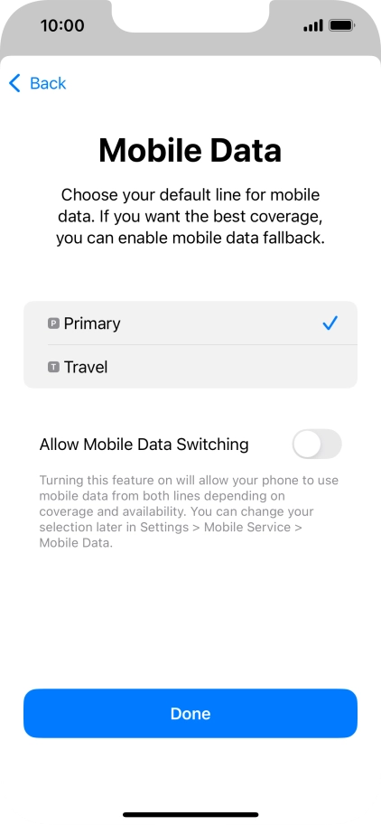 Press the indicator next to Press the indicator next to