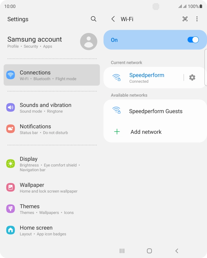 Press the Home key to return to the home screen.
