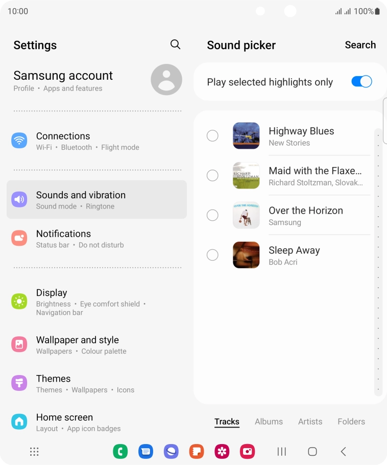 Press the required ring tones to hear them. Press the required ring tones to hear them.