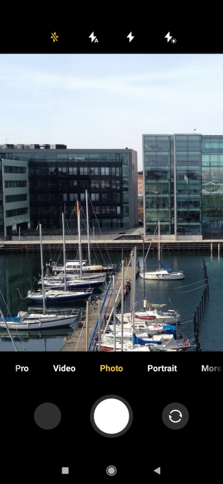 Press the required setting.