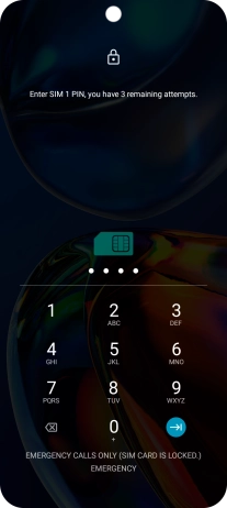 If you're asked to key in your PIN, do so and press the confirm icon.