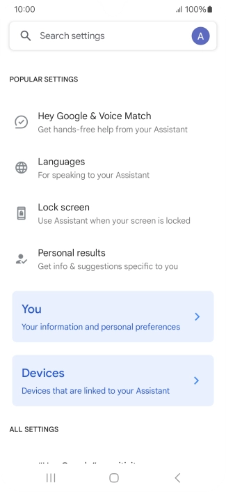 Press Hey Google & Voice Match.