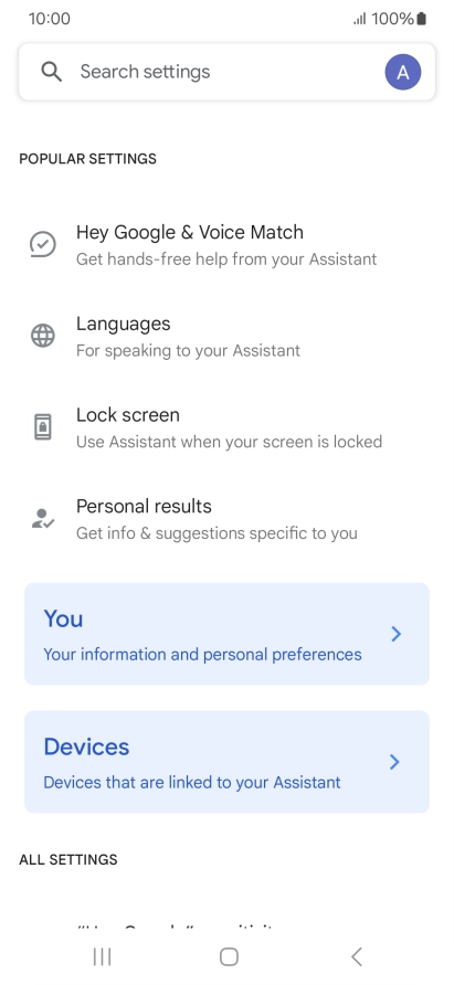 Press Hey Google & Voice Match.