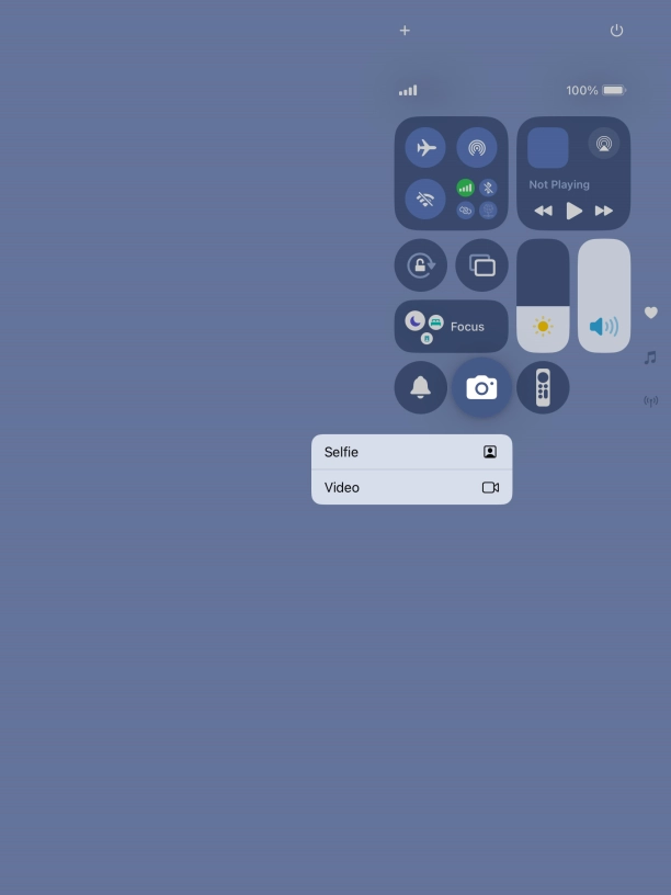 Press and hold the required function to see more actions.