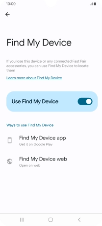 Press the Home key to return to the home screen.