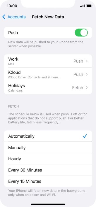 Press the indicator next to Press the indicator next to