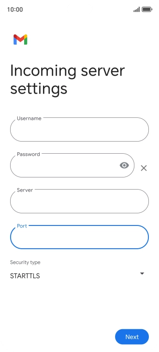 Press the drop down list below 