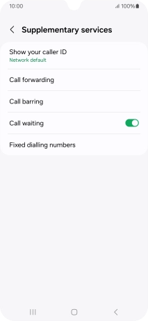 Press Call forwarding.